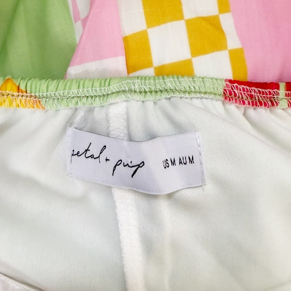 Petal & Pup Piccolo Strapless Maxi Green Papaya Dress Size Medium - Picture 5 of 5